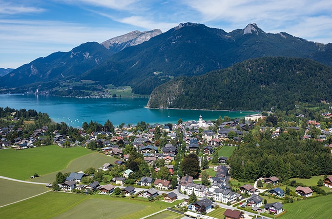 Entspannendes Wolfgangsee Panorama