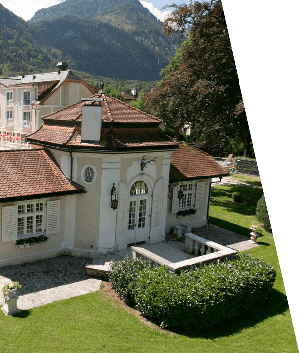 Gartenpanorama im Schloss Kurhotel Strobl